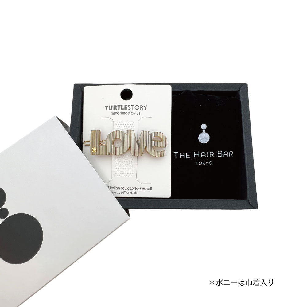 WEB限定GIFT SET/ストライプ ストロー ボウタイ ポニーテールホルダー+