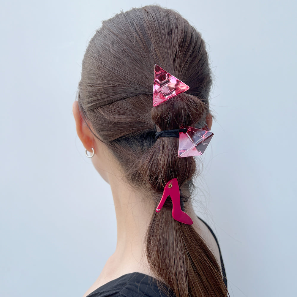 THE HAIR BAR TOKYO ピラミッドポニーレッドピンク