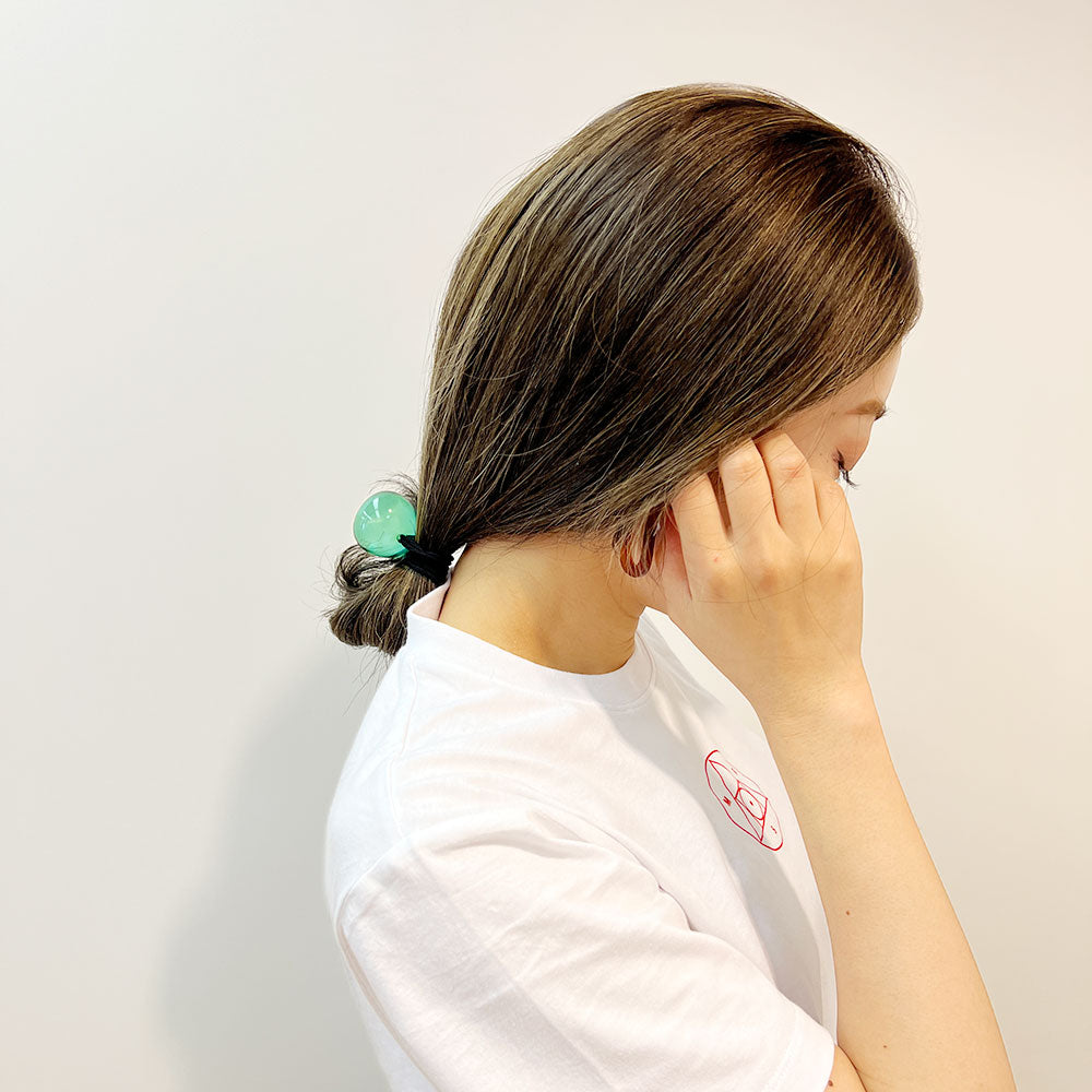 【100%新品格安】ルーサイト キャンディーポニー ウィズ ダブルクリスタル ヘアアクセサリー