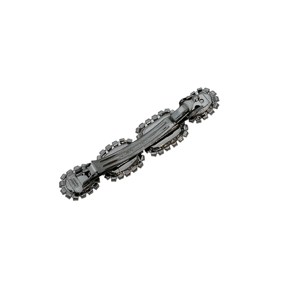 ラインストーン 7cm バレッタ
