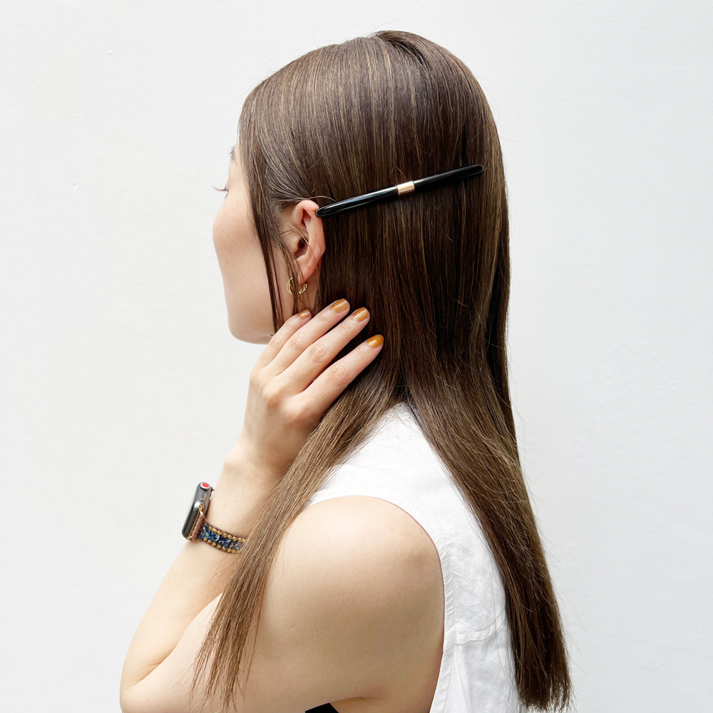 【人気販売】Colette Malouf✦Gemologyロングバレッタ クリア バレッタ/ヘアクリップ