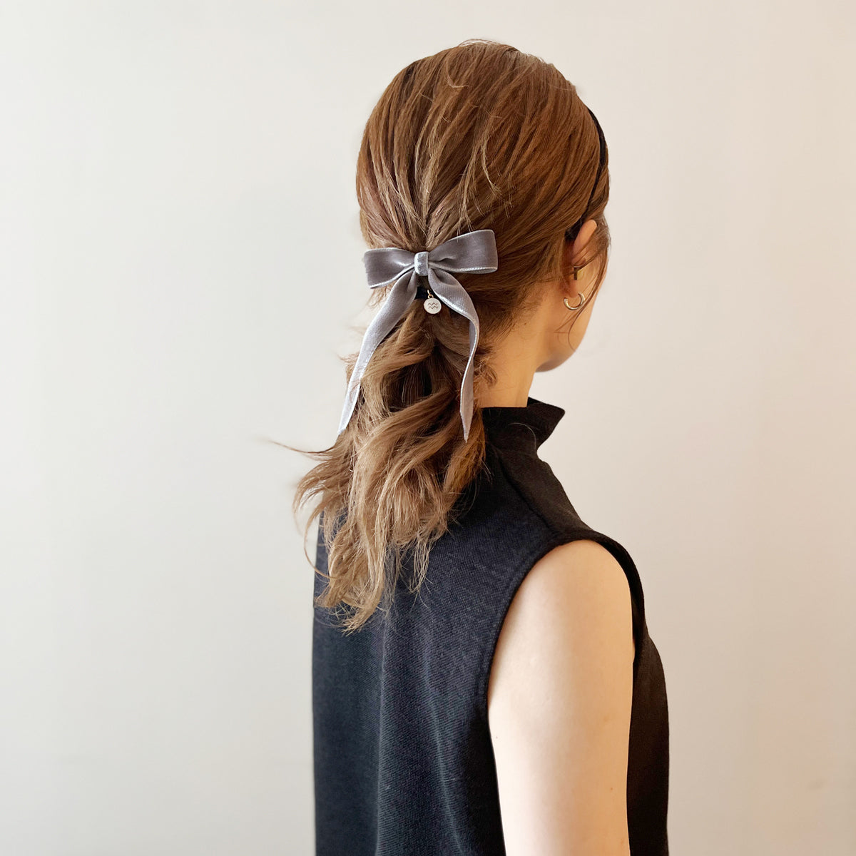 バレッタ・ ベルベットボウ 6cm バレッタ S | THE HAIR BAR TOKYO
