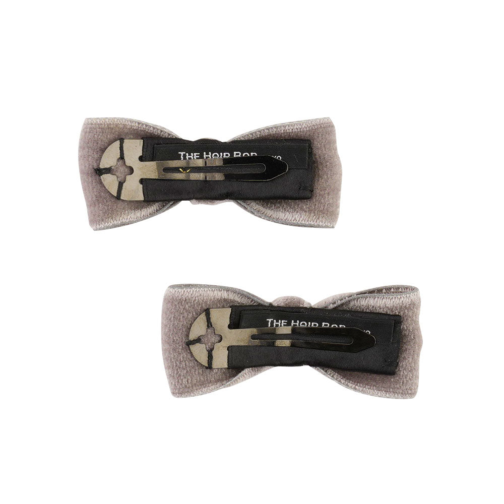2024FW ベルベットボウ スナップクリップ セットオブ2 ベルベットボウ スナップクリップ セットオブ2 | THE HAIR BAR TOKYO