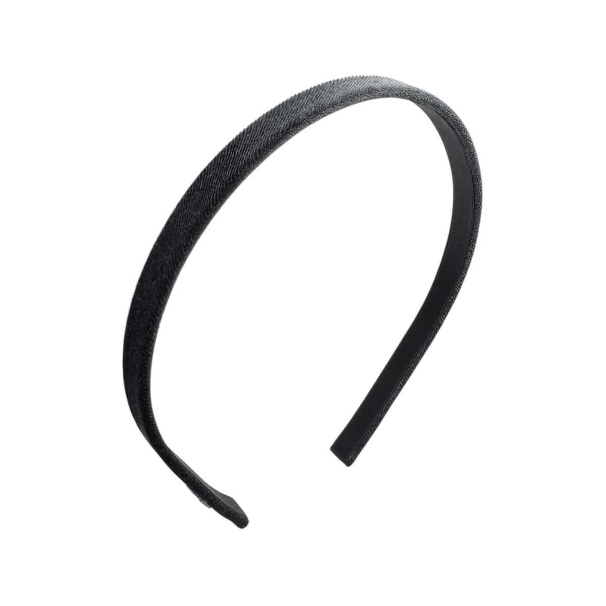 LUDLOW 黒 ベルベット ヘアバンド エイト ダブル ヘッドバンド (ブラック/トーキョー) | フランス
