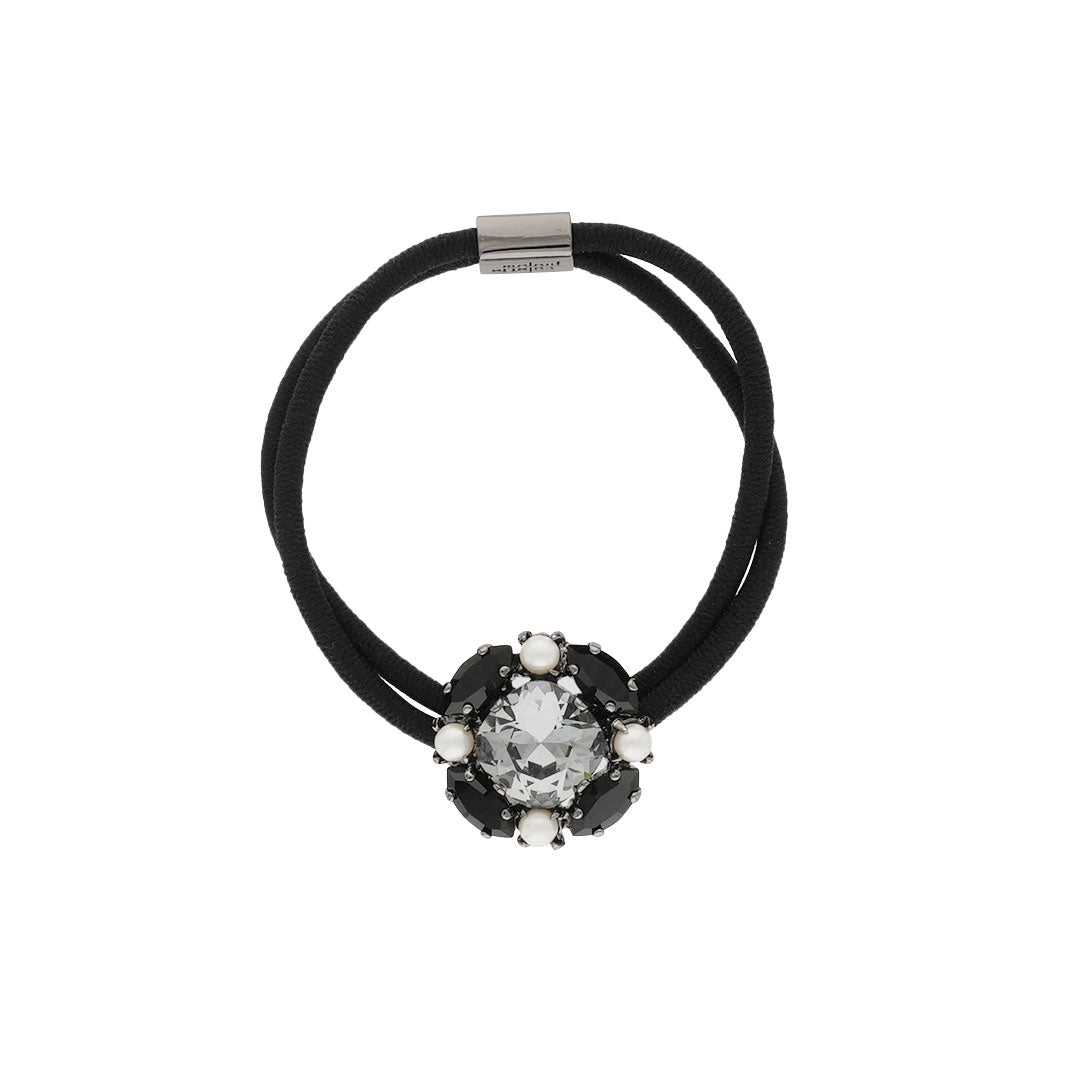 ラインストーン ラウンド フラワーポニー | THE HAIR BAR TOKYO