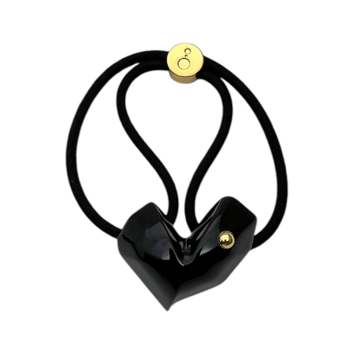 ヘアアクセサリー Heart Gem Pony Large with Emblem ザ ヘア バー トウキョウ/THE HAIR BAR TOKYO】23Pre Fall