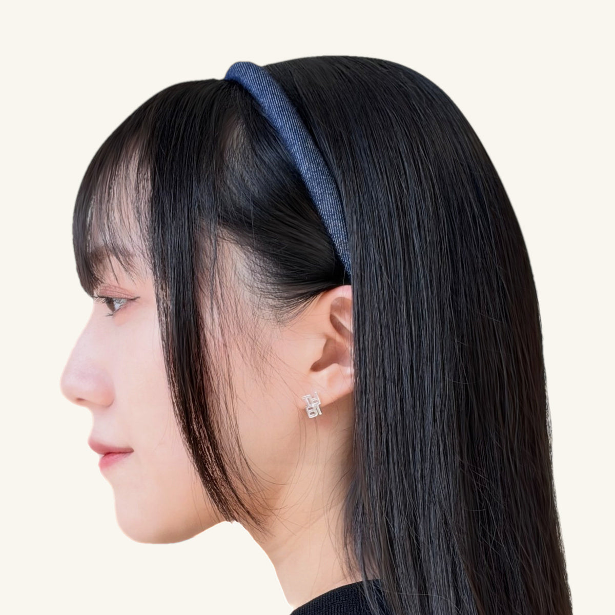 デニムライク 1/2 ベーシック パテッド ヘッドバンド