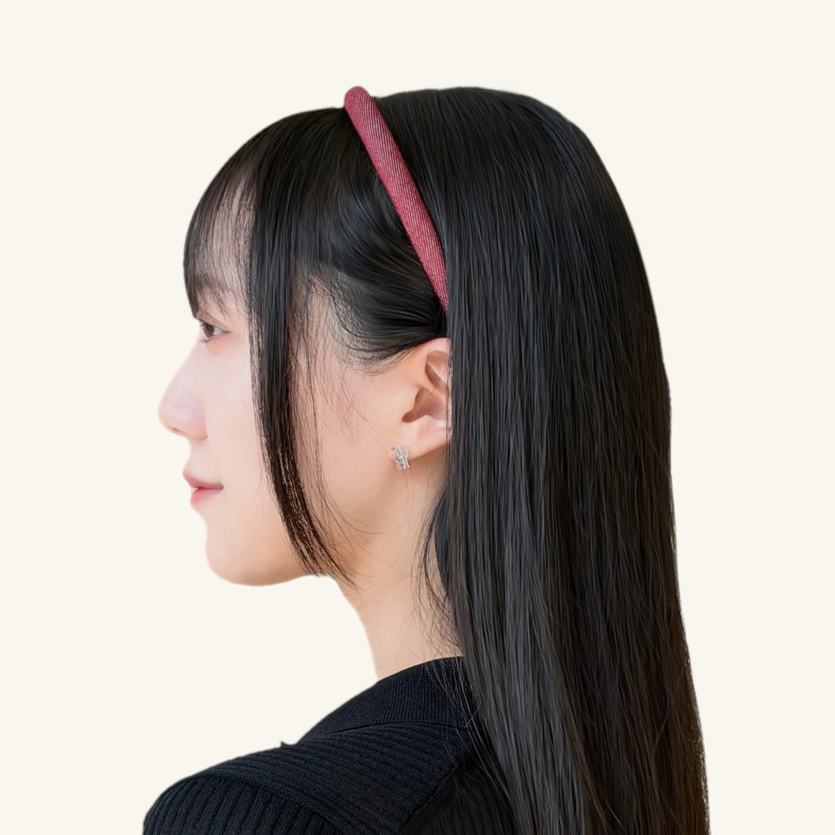 デニムライク 1/2 ベーシック パテッド ヘッドバンド