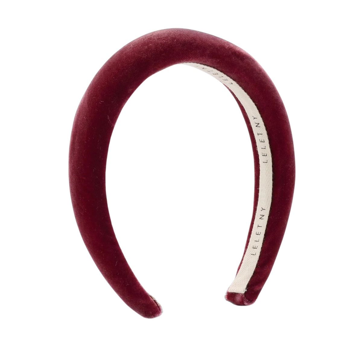 即日発送　LUDLOW カチューシャ ベルベットヘッドバンド　ブルー ベルベット パデッド ミディアム ヘッドバンド 23F－THHH