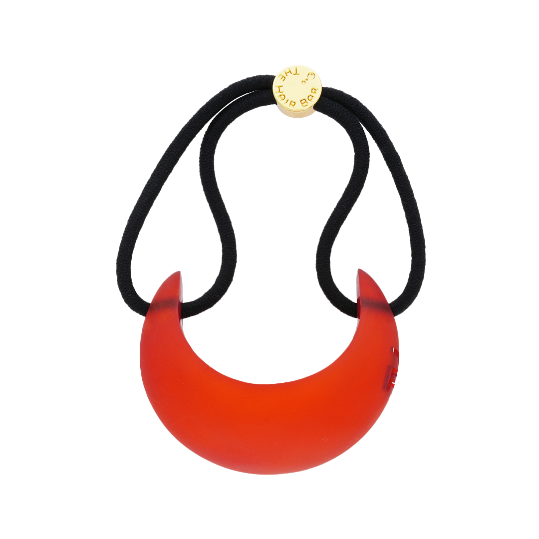 THBT Lucite Dome Pony Cuff  RED ルーサイト オーバル ドーム ポニー カフ | THE HAIR BAR TOKYO