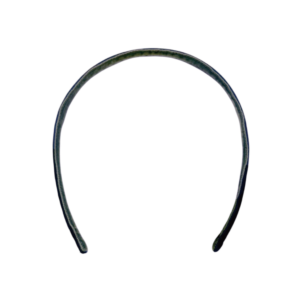 LUDLOW 黒 ベルベット ヘアバンド ベルベット ツートーンド スキニー ヘッドバンド | THE HAIR BAR