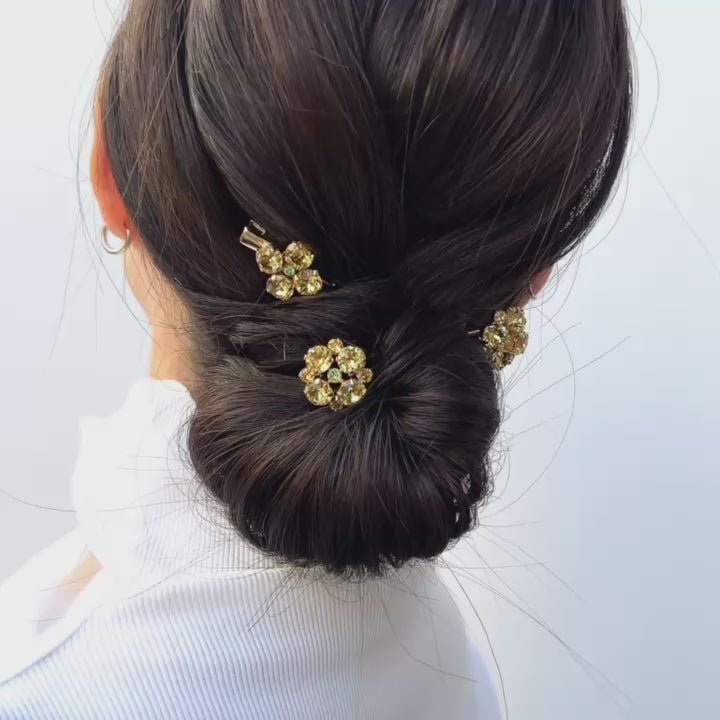 THBT ポピーフラワーポニー レイプスィード フラワー クリスタル ポニー | THE HAIR BAR TOKYO