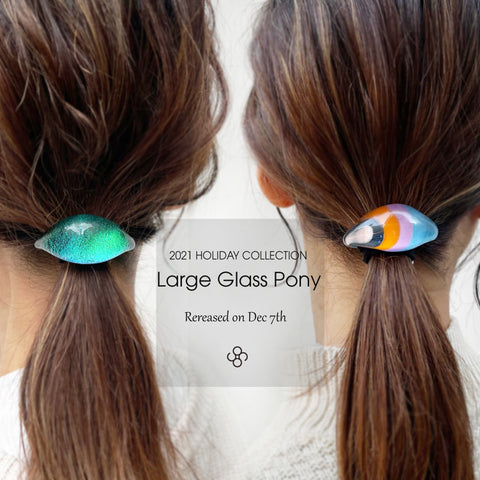 Large Metallic Glass Pony | THE HAIR BAR TOKYO