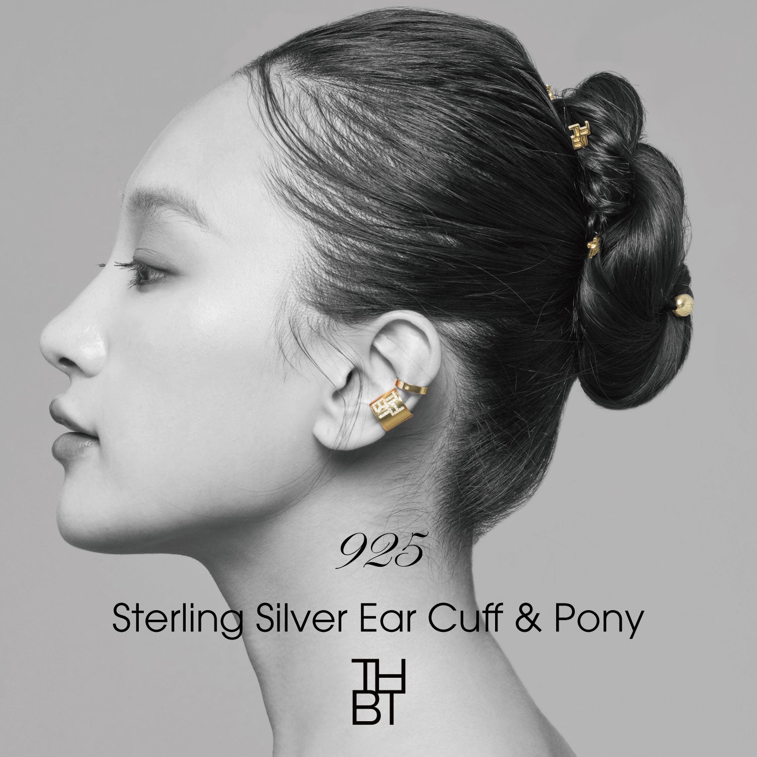 THBT 925 Sterling Silver Ear Cuff & Pony