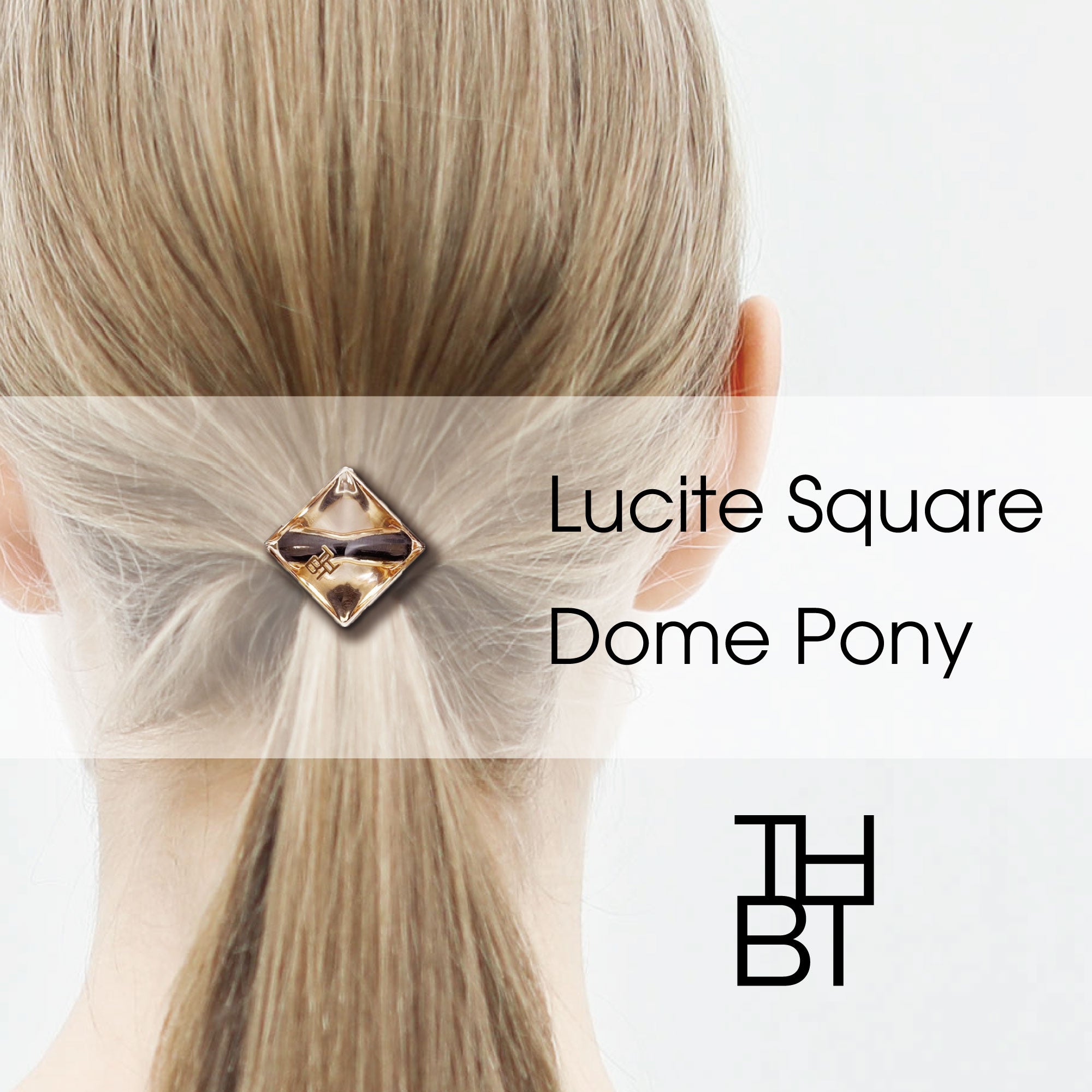 Lucite Square Dome Pony