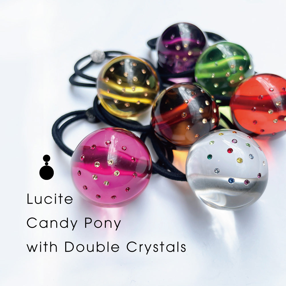 Lucite Candy Pony with Double Crystals 特集