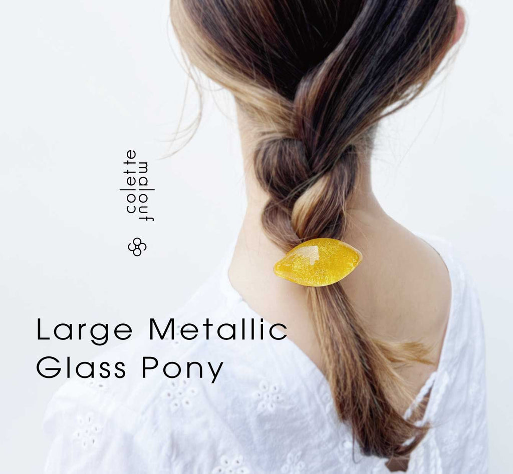 Large Glass Pony - on the beach