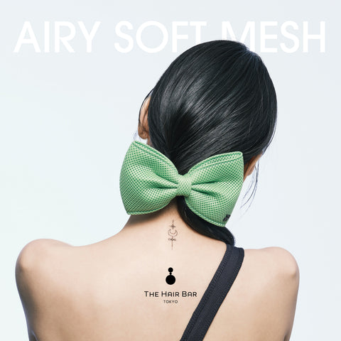 THE HAIR BAR グリーン バレッタ Soft Mesh THBT | THE HAIR BAR TOKYO