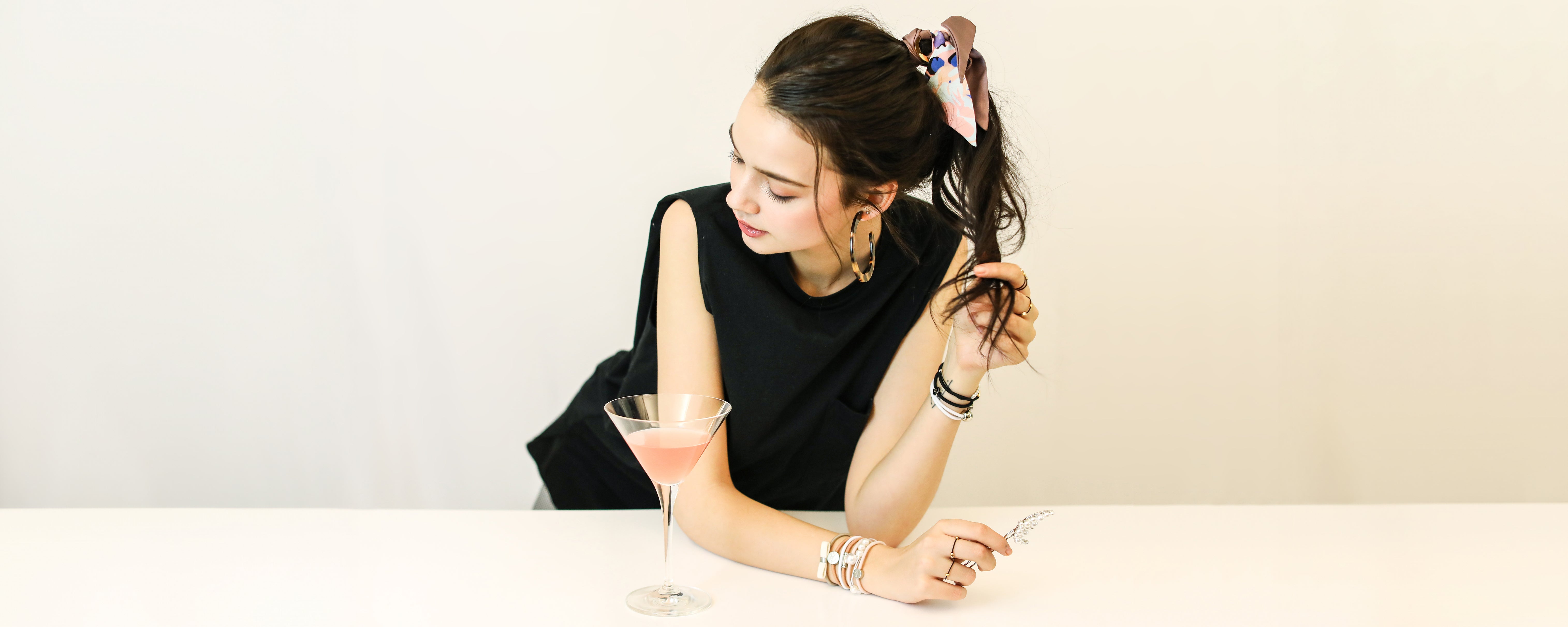 THE HAIR BAR TOKYO シュシュ ダークブルー Silk Philosophy（シルクフィロソフィー） 通販 | ザヘアバー