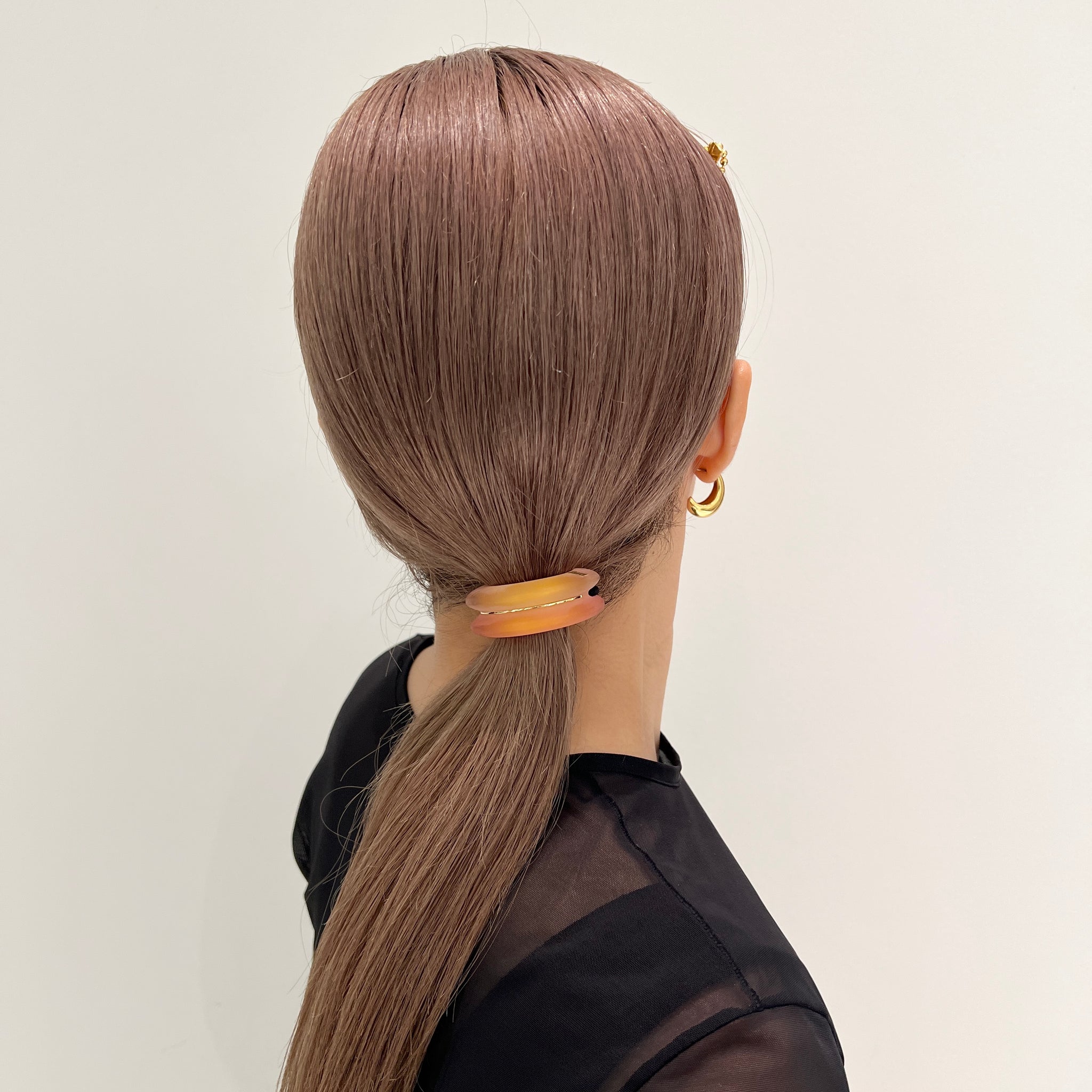 バイカラー ルーサイト ドームポニー カフ