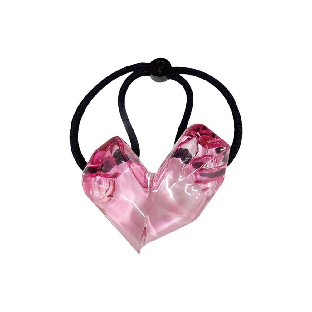 【ほぼ新品】THE HAIR BAR TOKYOハートポニー　ピンク ハート ジェムポニー ラージ