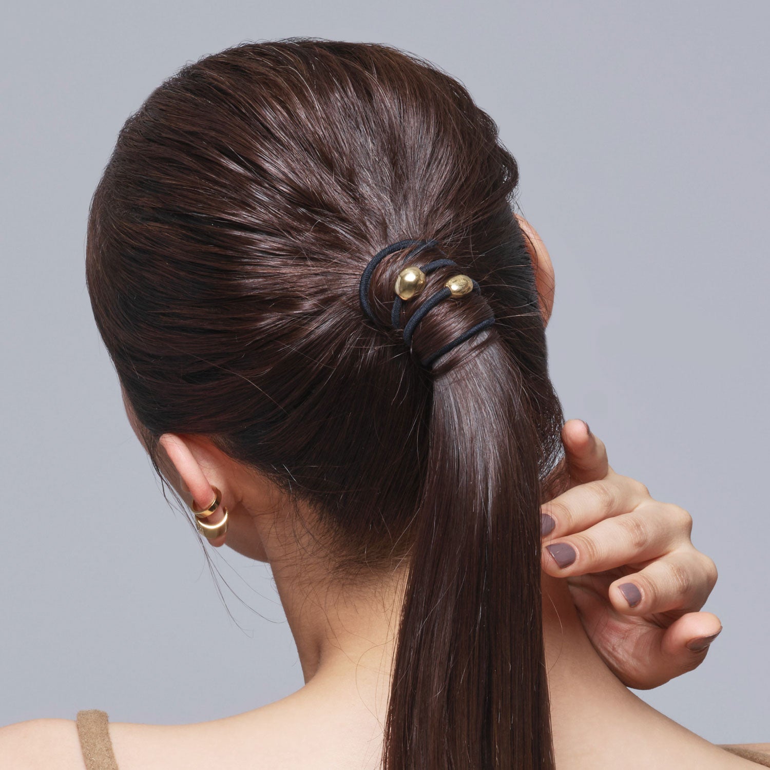 スターリング シルバー レインドロップ S ポニー | THE HAIR BAR TOKYO