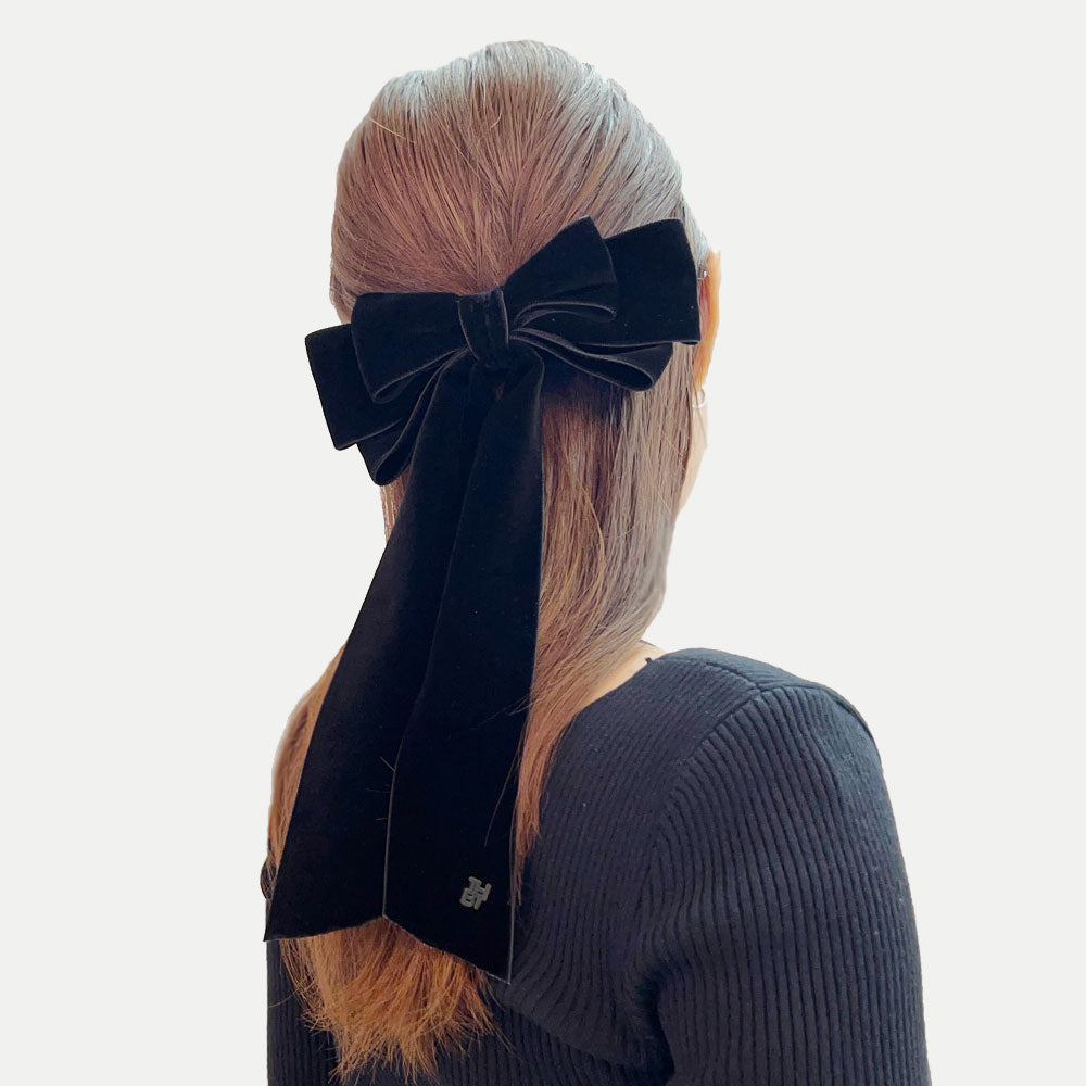 ベルベット トリプルボウ 10cmバレッタ | THE HAIR BAR TOKYO