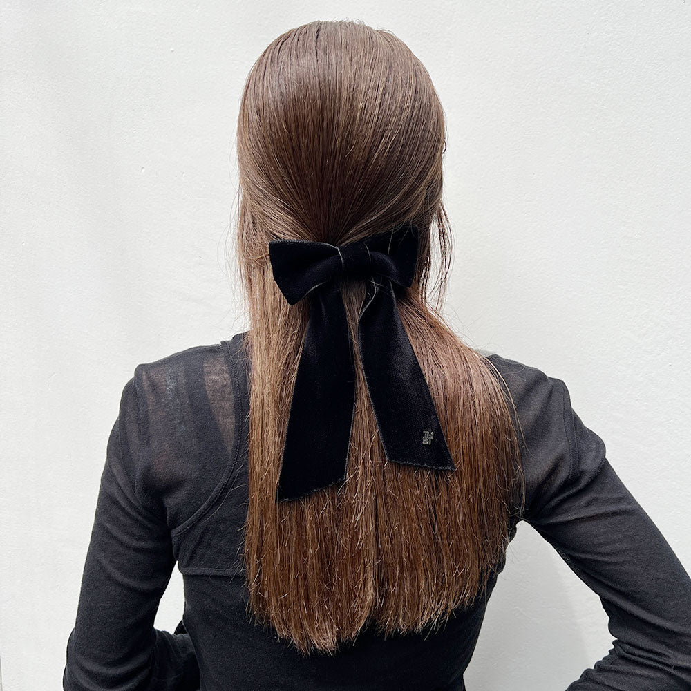 ベルベットボウ 8cm バレッタ M | THE HAIR BAR TOKYO