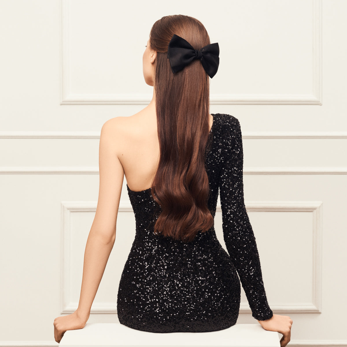 シルク サテン ダブルボウ10cmバレッタ | THE HAIR BAR TOKYO
