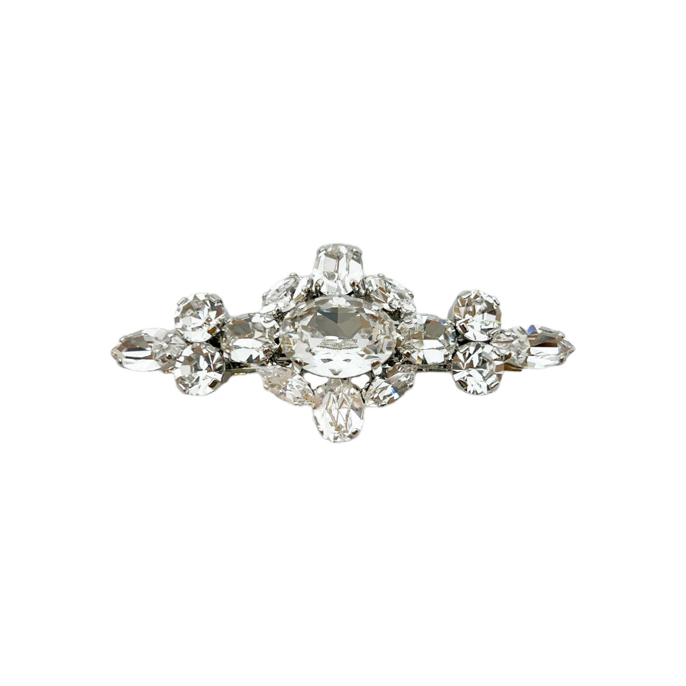 ラインストーン クロス 6センチ バレッタ | THE HAIR BAR TOKYO 