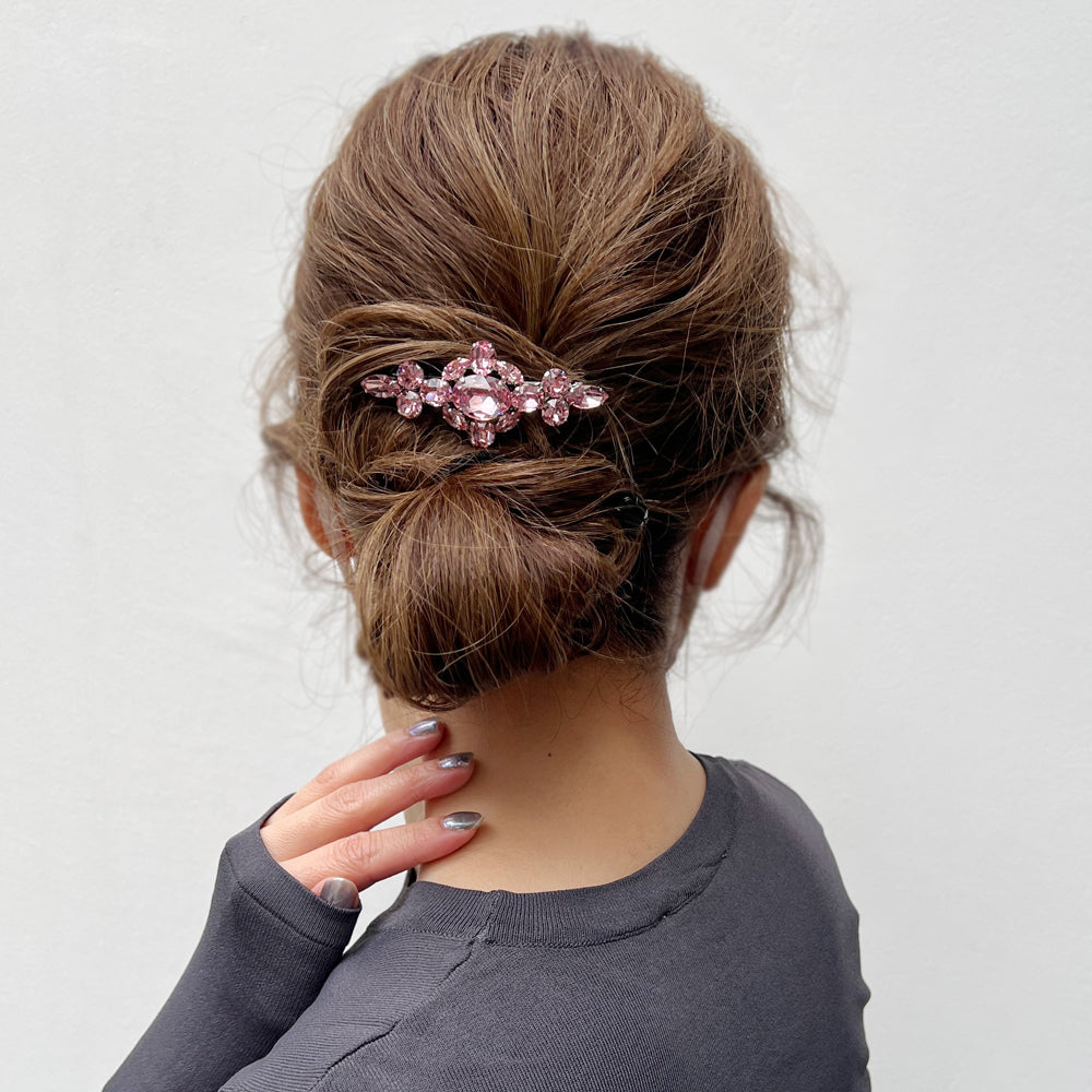 ラインストーン クロス 6センチ バレッタ | THE HAIR BAR TOKYO 