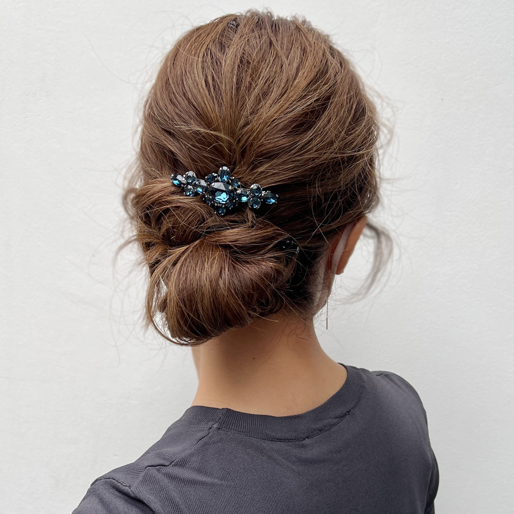 ラインストーン クロス 6センチ バレッタ | THE HAIR BAR TOKYO 