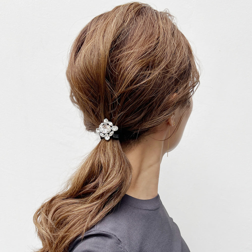 【海外 正規品】 THE | ポニー クロス ラインストーン HAIR TOKYO BAR ヘアアクセサリー