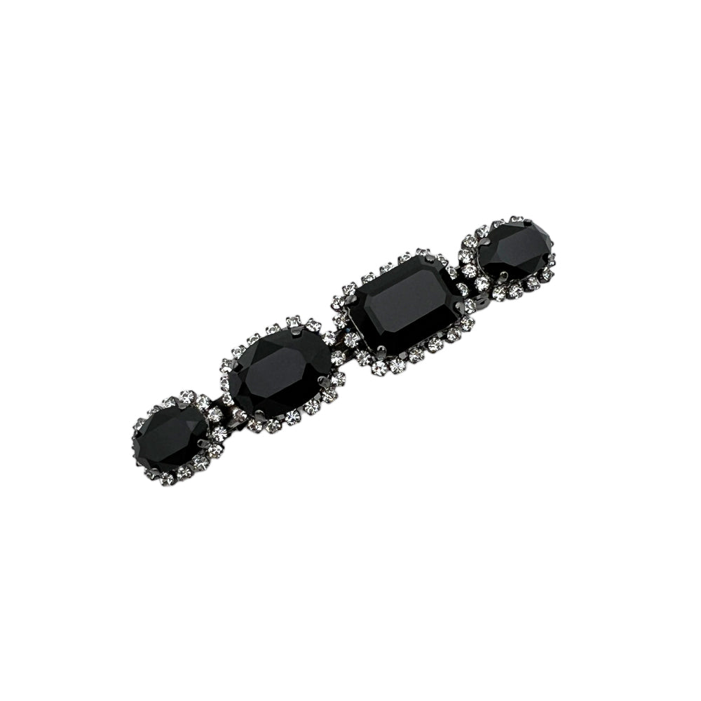 ラインストーン 7cm バレッタ