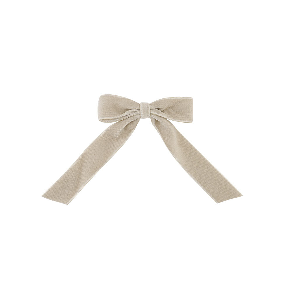 ベルベットボウ  6cm バレッタ S