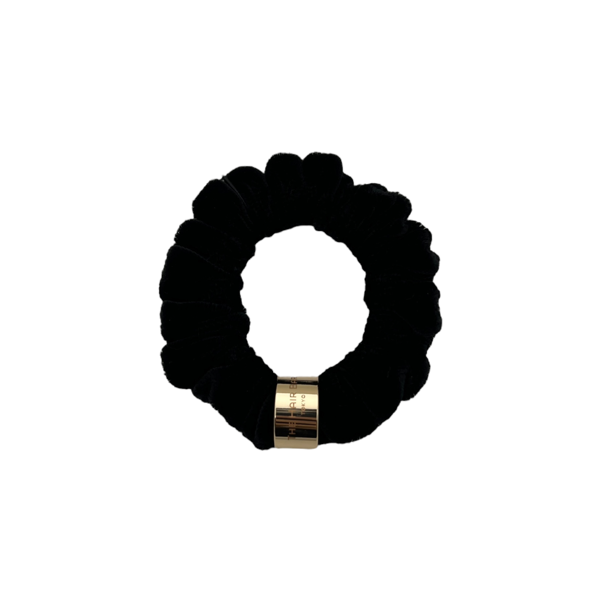 ベルベット ミニ スクランチー ウィズ リング