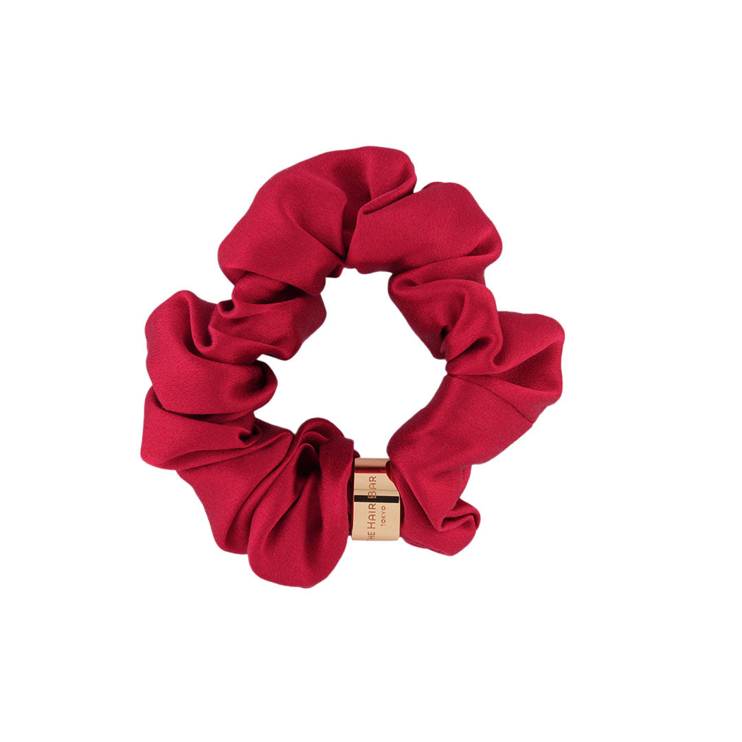 シルク スクランチー ウィズ ボールド リング