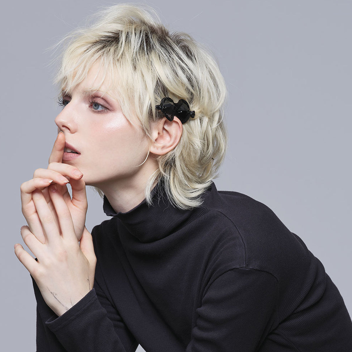 スモール ロック クリスタル メッシュ スナップ クリップ | THE