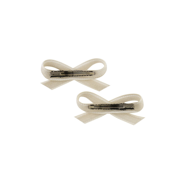 ベルベット ミディアムボウ クリップセットオブ2