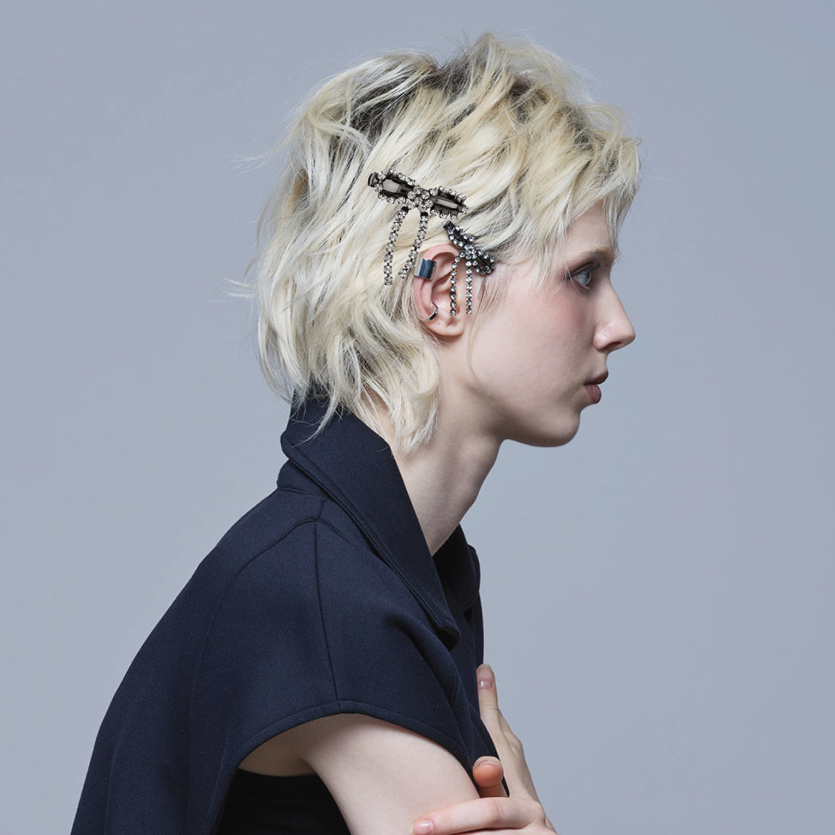 クリスタル ボウ クリップ L