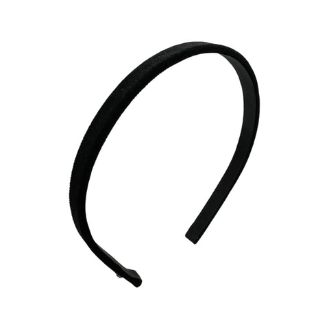 Hair Bar.コレットマルーフ黒ベロアヘッドバンド定価20,000円程度 シャイニー ベルベット 1/2