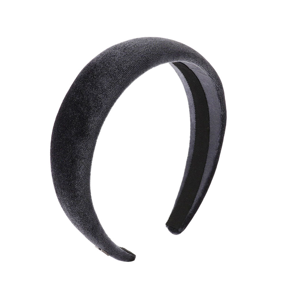 シャイニー ベルベット パデッド ワイド ヘッドバンド | THE HAIR BAR