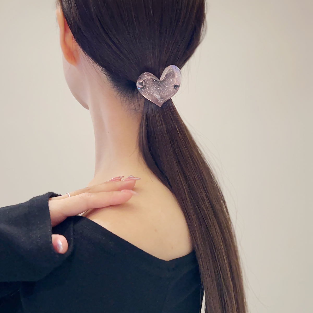 ハート ドロップ ポニー カフ ラージ