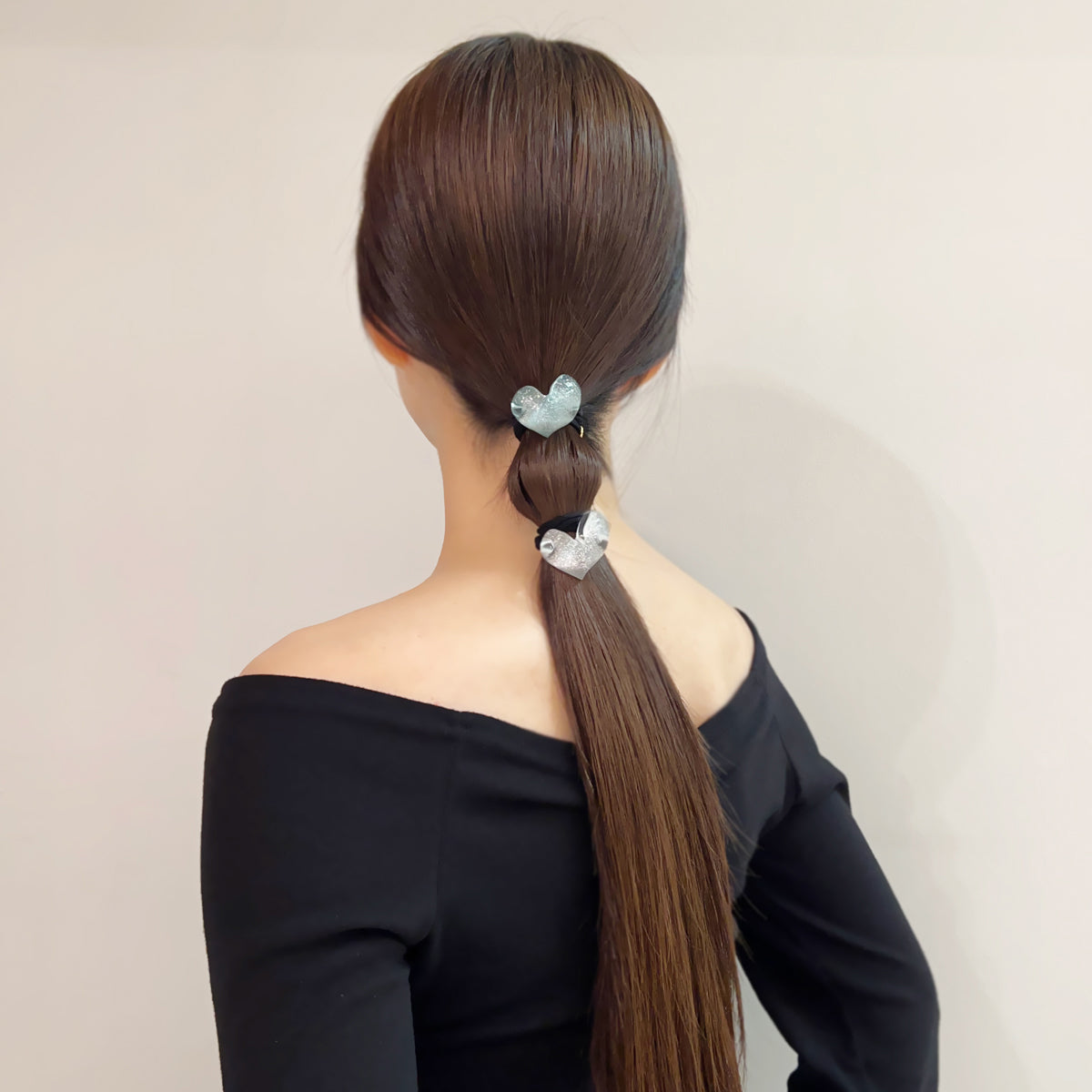 ハート ドロップ ポニー カフ ミディアム