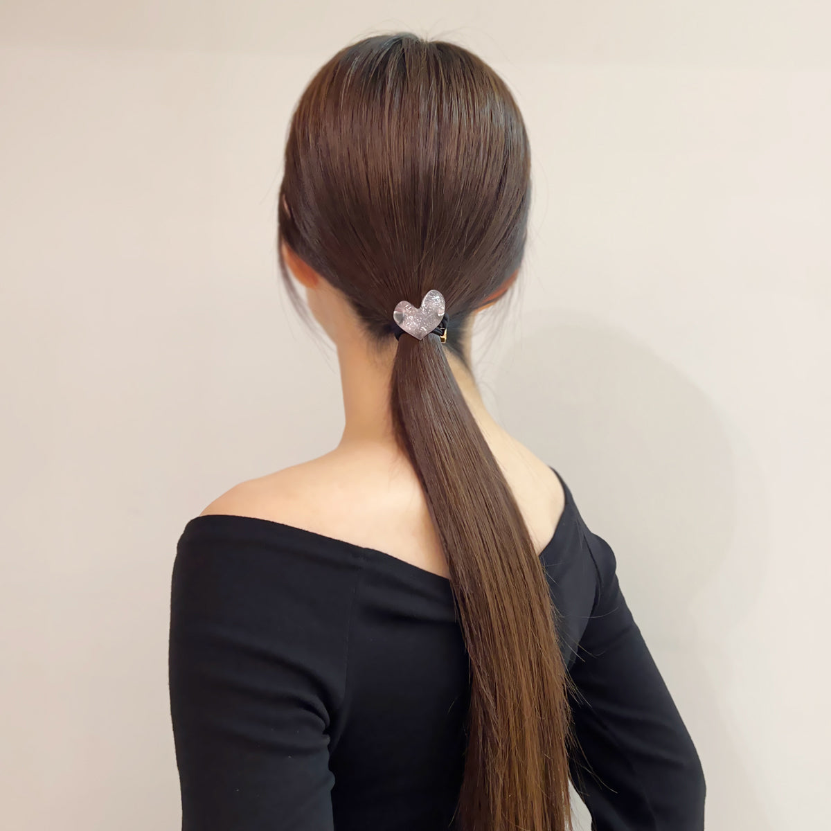 ハート ドロップ ポニー カフ ミディアム