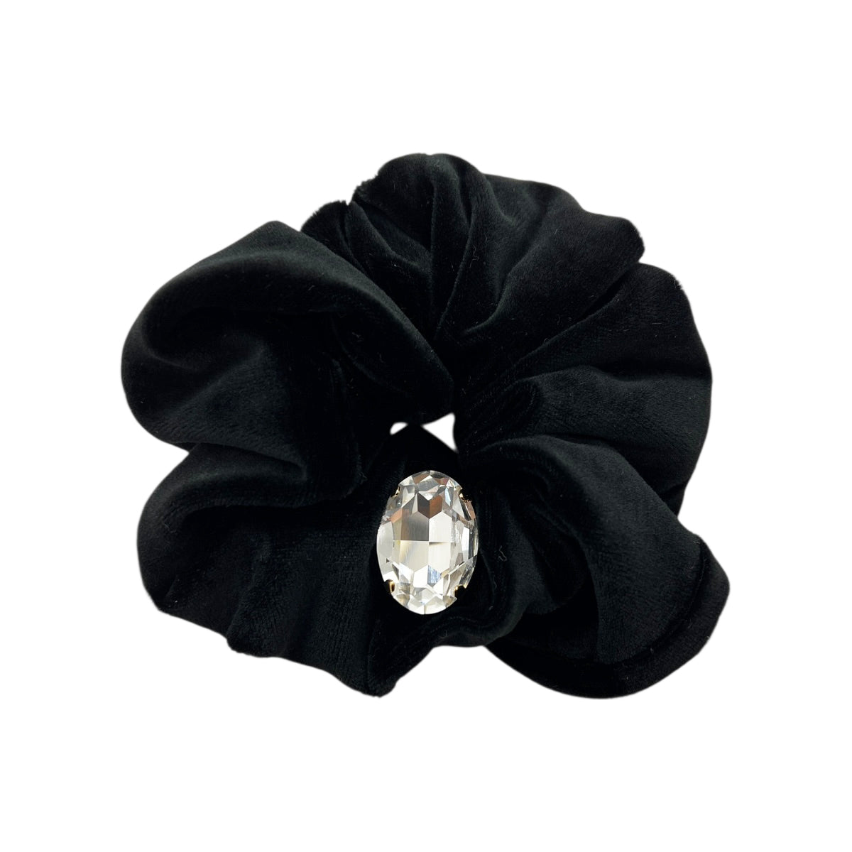 ベロア スクランチー ウィズ ロッククリスタル