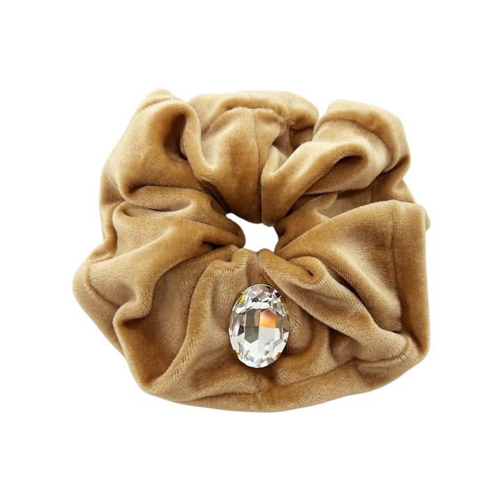 ベロア スクランチー ウィズ ロッククリスタル