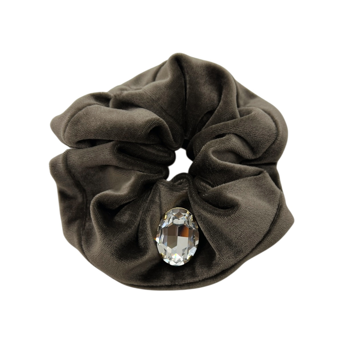 ベロア スクランチー ウィズ ロッククリスタル