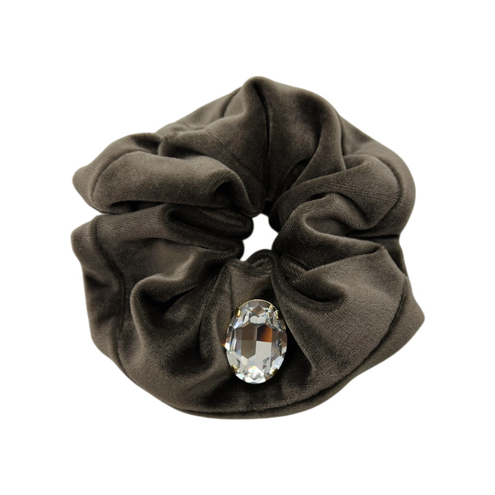 ベロア スクランチー ウィズ ロッククリスタル