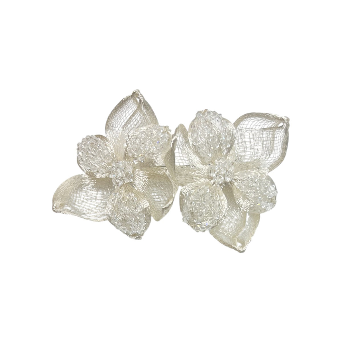 メッシュ ミッドナイト リリー 10cm バレッタ